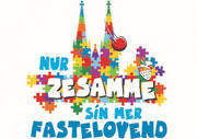 Plakat 2021: „Nur zesamme sin mer Fastelovend“